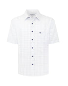 Manchester Camisa Casual Manga Corta Cuadrícula - Manchester