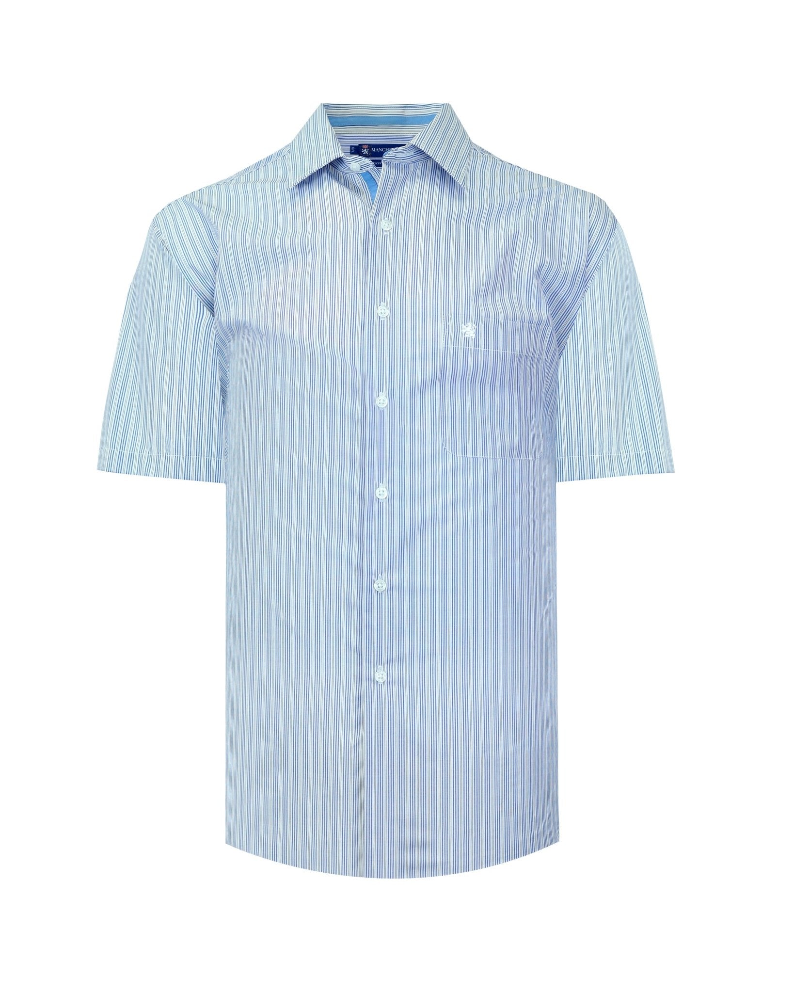 Manchester Camisa Casual Rayas - Manga Corta - Manchester