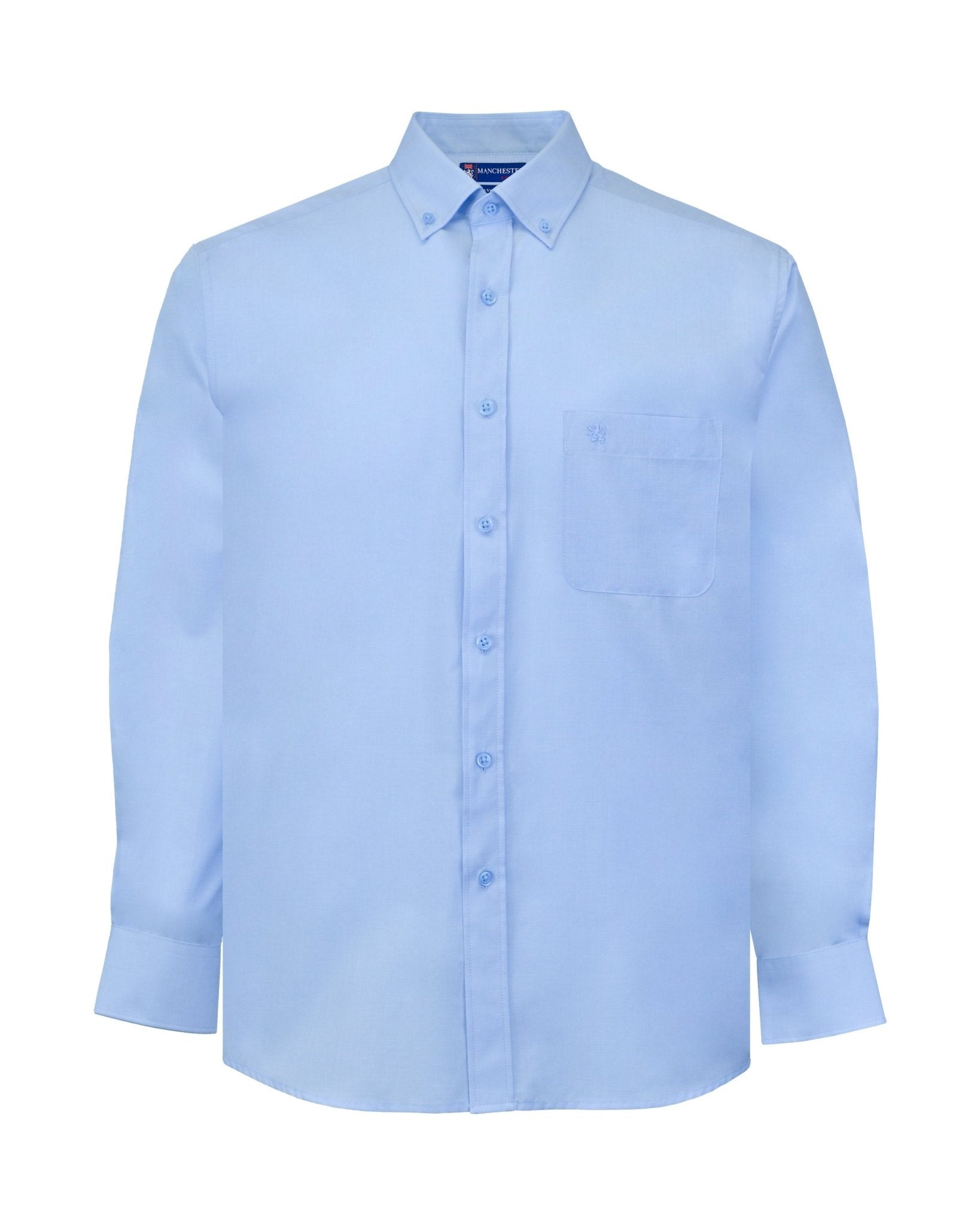 Manchester Camisa Casual Algodón y Poliéster color cielo para hombre