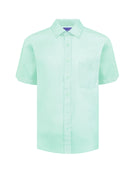 Manchester Camisa Casual Algodón y Poliéster color menta para hombre