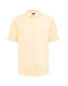 Manchester Camisa Casual Algodón y Poliéster color trigo para hombre