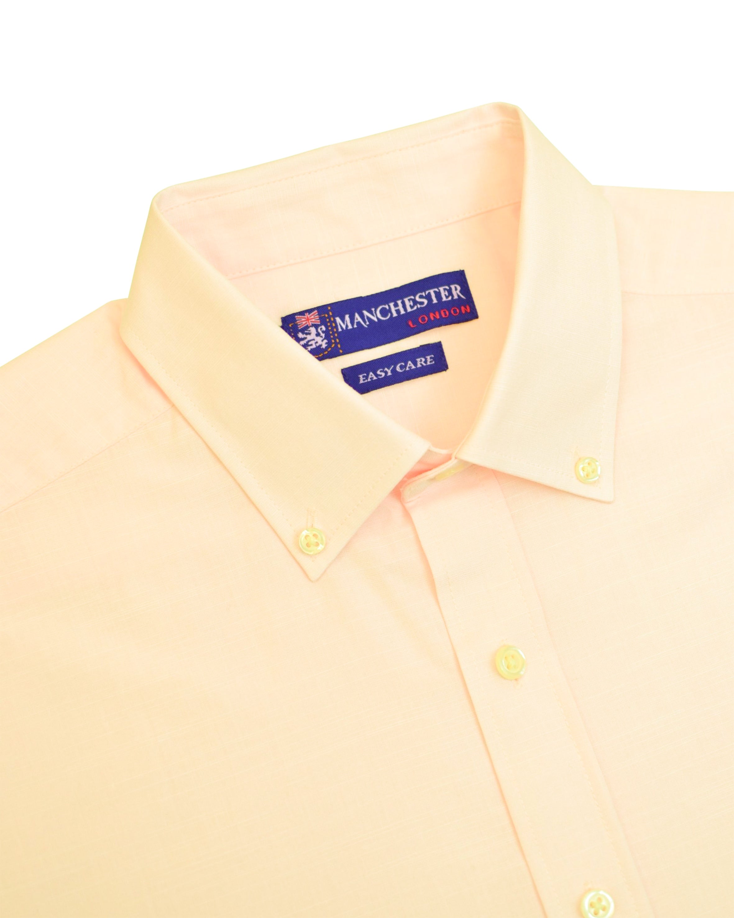 Manchester Camisa Casual Algodón y Poliéster color trigo para hombre