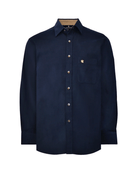 Manchester Camisa de Micropana en Algodon color marino para hombre