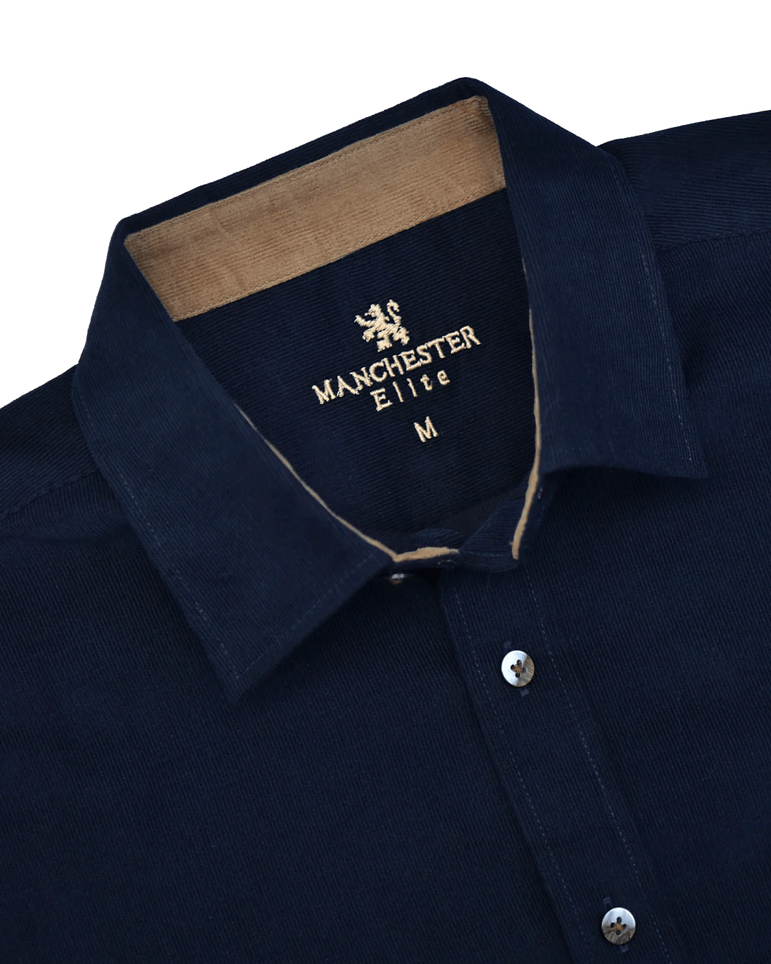 Manchester Camisa de Micropana en Algodon color marino para hombre