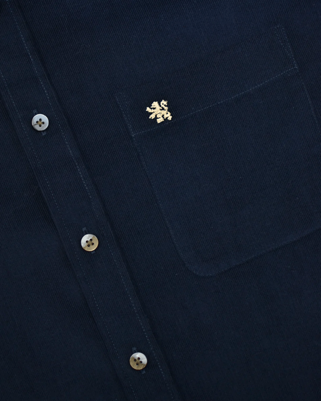 Manchester Camisa de Micropana en Algodon color marino para hombre