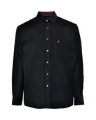 Manchester Camisa de Micropana en Algodon color negro para hombre