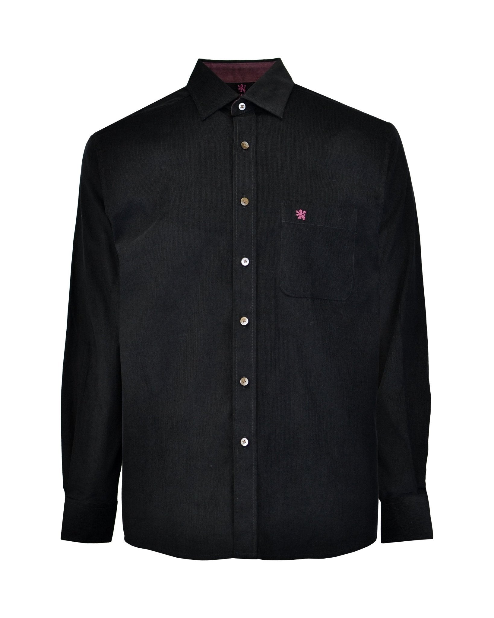 Manchester Camisa de Micropana en Algodon color negro para hombre