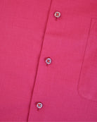 Manchester Camisa Casual Big and Tall Algodón y Poliéster Manga Corta color guindo para hombre