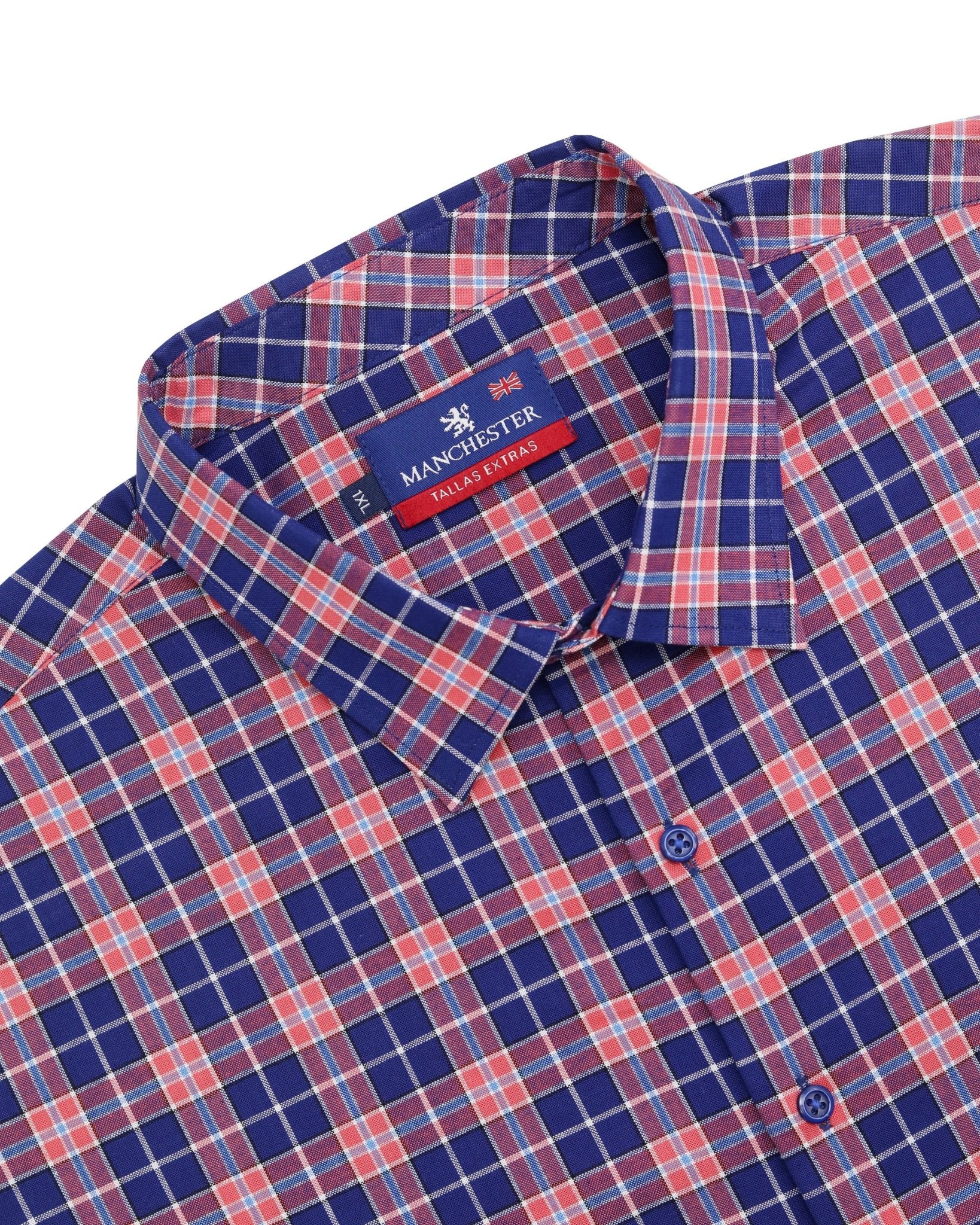 Manchester Camisa Casual Big & Tall 100% Algodón - Manchester