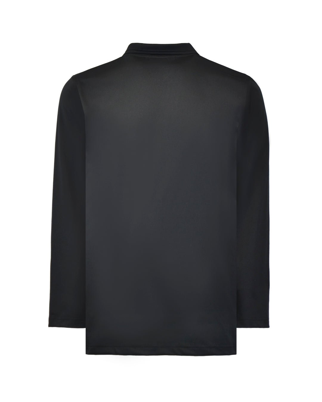 Manchester Playera Polo Lisa Poliéster y Algodón Manga Larga color negro para hombre