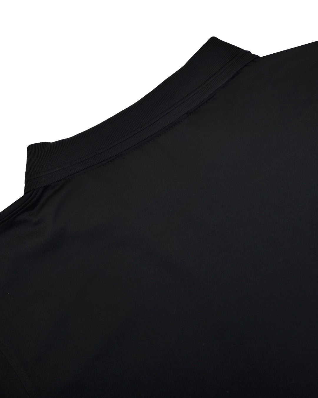Manchester Playera Polo Lisa Poliéster y Algodón Manga Larga color negro para hombre