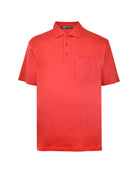 Manchester Playera Polo Lisa 100% Algodón Supima - Manga Corta color rojo para hombre