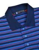 Manchester Polo - Algodón - Rayas Clásica - Manga corta color azul para hombre