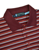 Manchester Polo - Algodón - Rayas Clásica - Manga corta color rojo para hombre
