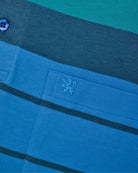 Manchester Polo - Algodón - Degradado Rayas - Manga Larga color azul para hombre