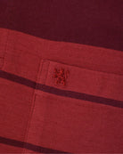 Manchester Polo - Algodón - Degradado Rayas - Manga Larga color vino para hombre