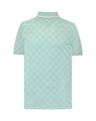 Manchester Polo Cool Free - Patrón de Rombos - Manga corta color aqua para hombre