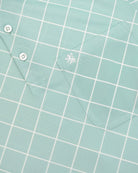 Manchester Polo Cool Free - Patrón de Rombos - Manga corta color aqua para hombre
