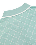 Manchester Polo Cool Free - Patrón de Rombos - Manga corta color aqua para hombre