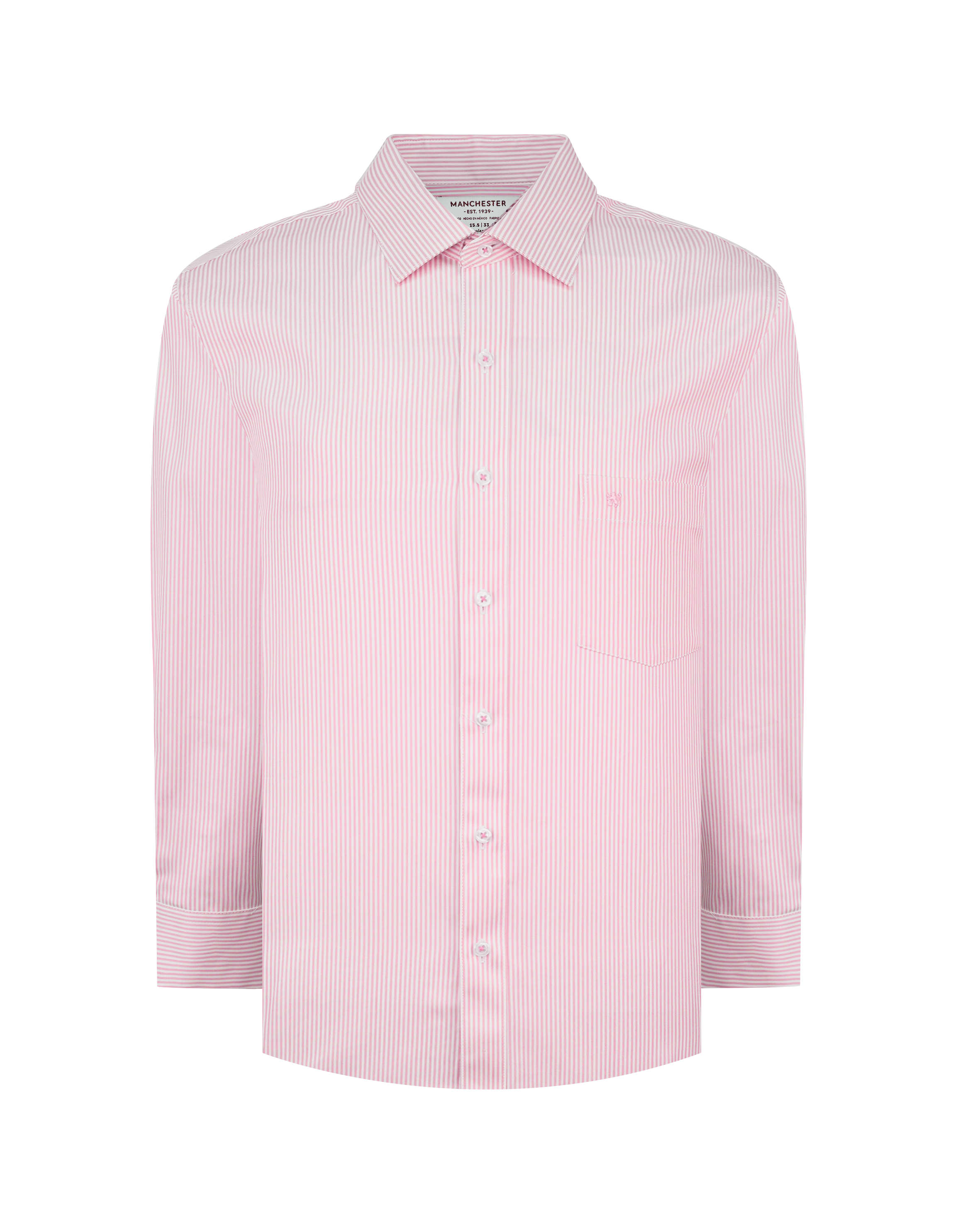 Manchester Camisa de Vestir con Cuello Extensible Oculto