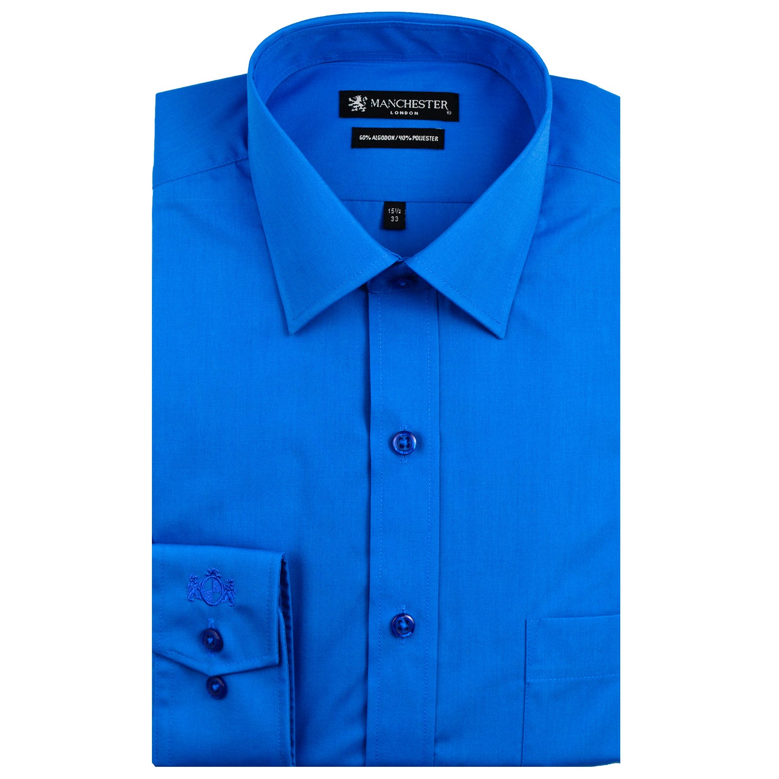 Manchester Camisa Vestir Algodón-Poliéster - Manga Larga