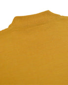 Manchester Sweater con Cuello Redondo y Tejido de Líneas Inclinadas color mostaza para hombre