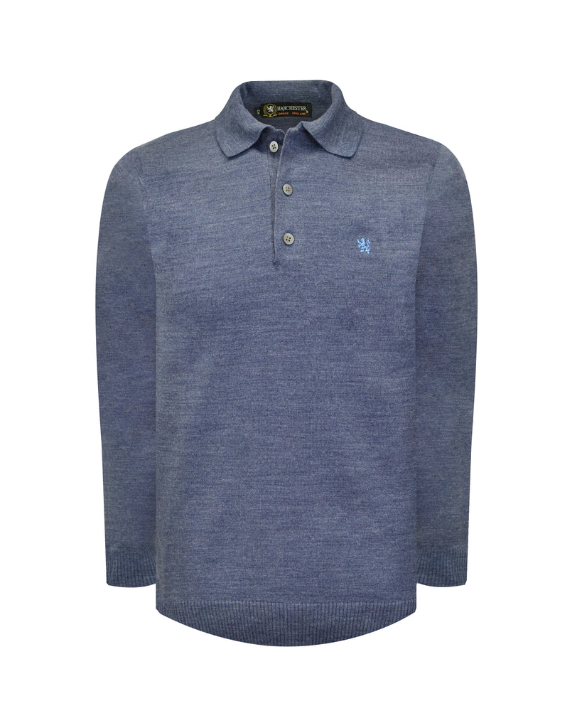 Manchester Sueter Cuello con Botones Slim Fit Vista Frontal