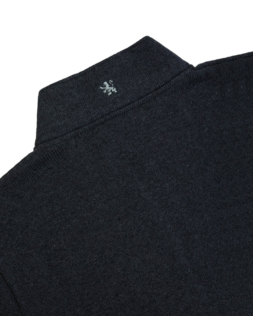Manchester Chamarra en Oxford con Zipper Cuello Mock Vista Cuello de Espalda