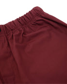 Manchester Short de Pijama Color Sólido Algodón y Poliéster color guindo para hombre