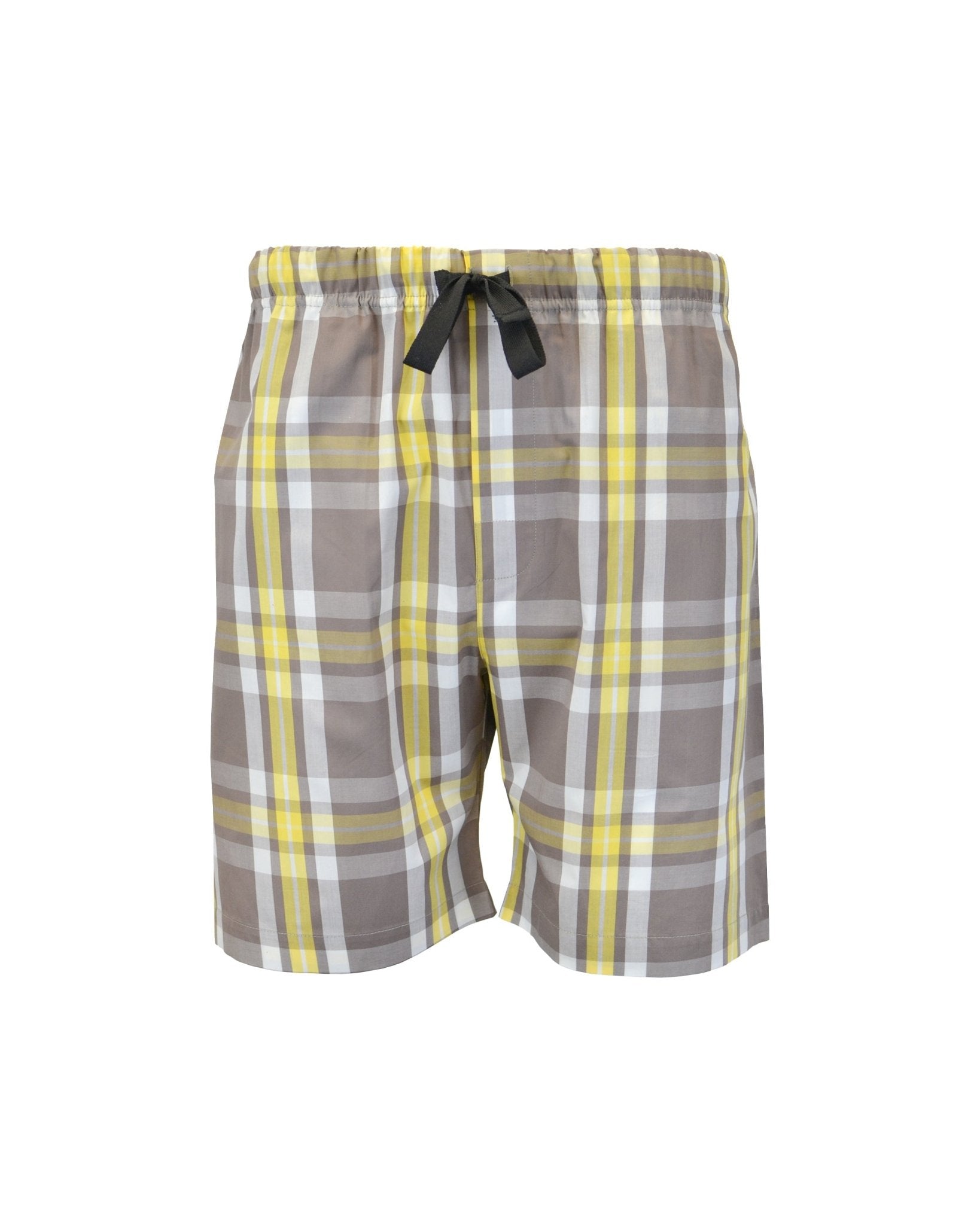 Manchester Short de Pijama Cuadros 100% Algodón color beige para hombre