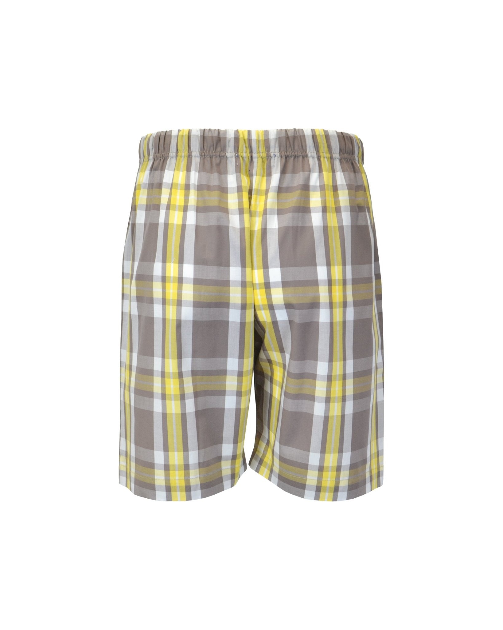 Manchester Short de Pijama Cuadros 100% Algodón color beige para hombre