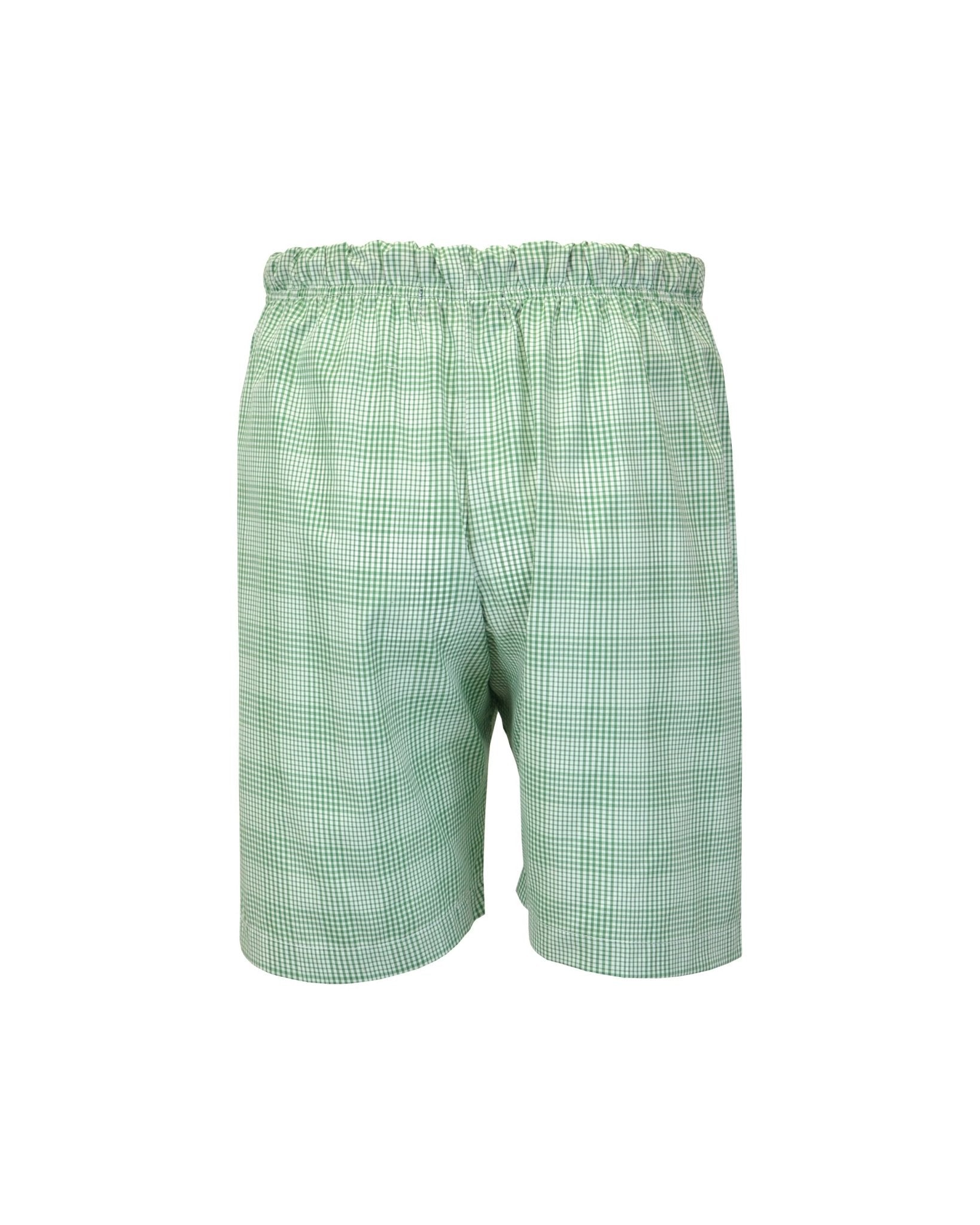 Manchester Short de Pijama Cuadros Verde color verde para hombre