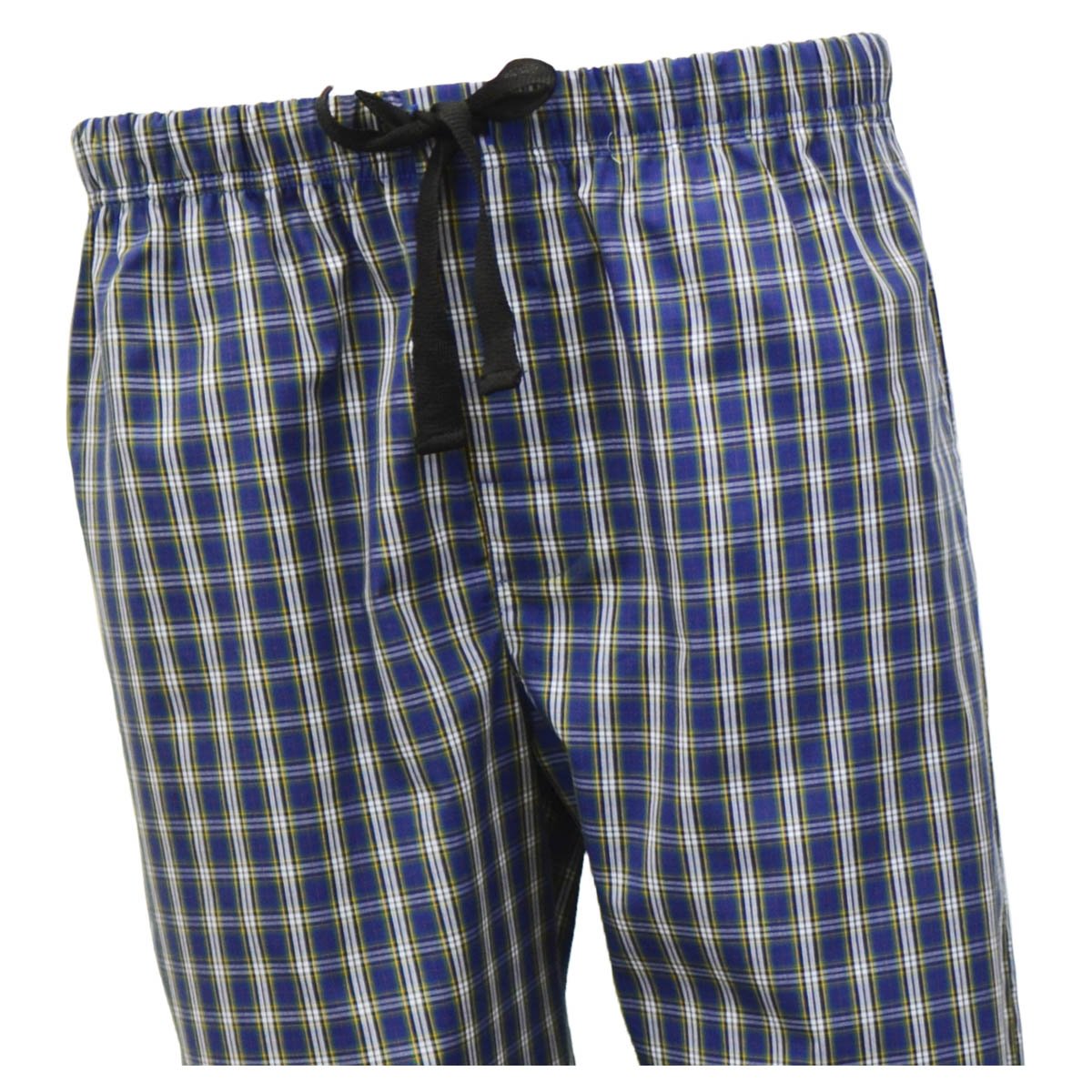 Manchester Pantalón de Pijama de Cuadros 100% Algodón color marino para hombre