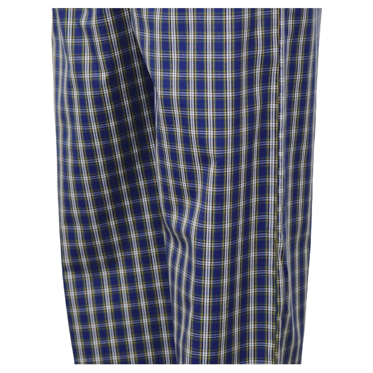 Manchester Pantalón de Pijama de Cuadros 100% Algodón color marino para hombre