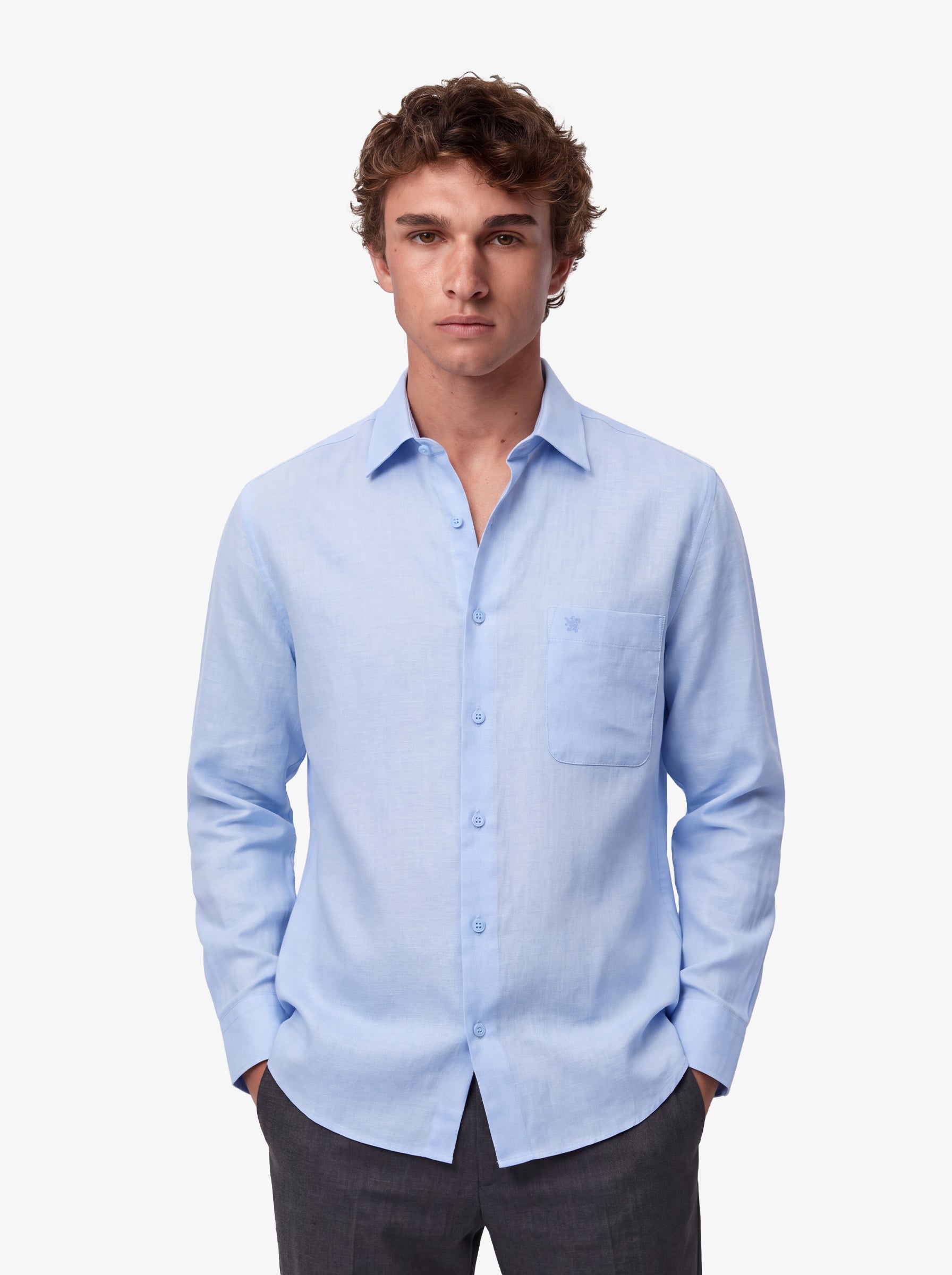 Manchester Elite Camisa Casual  Lino