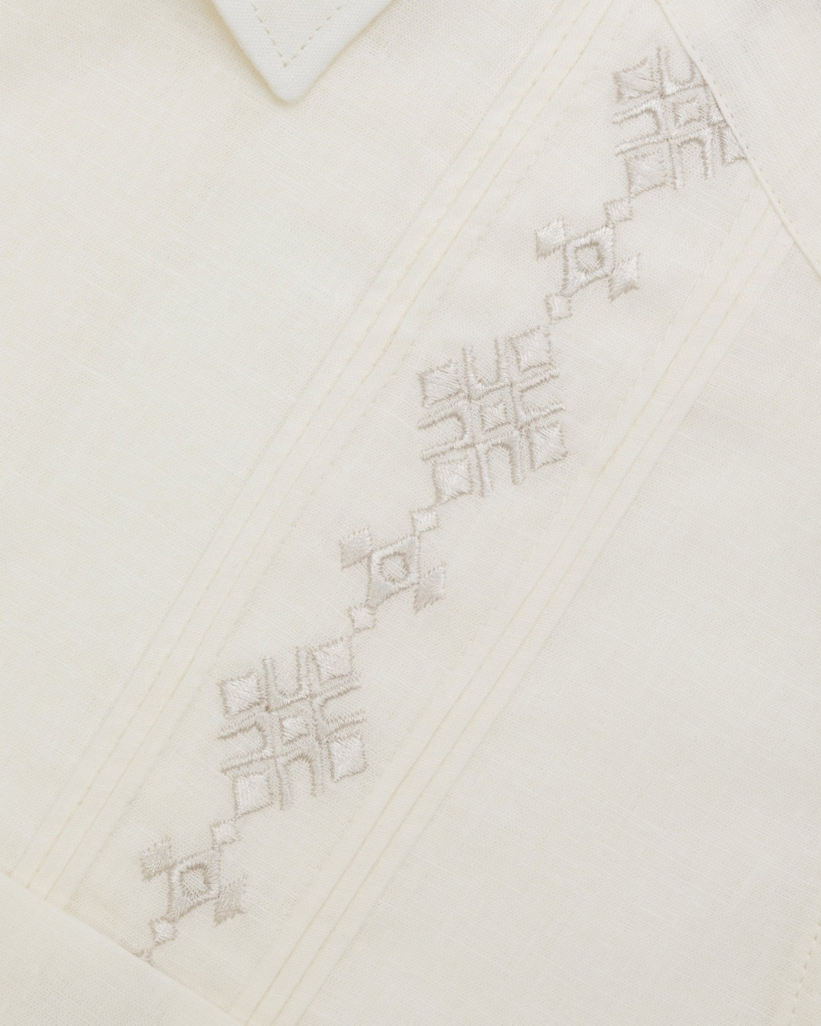 Manchester Guayabera Lino - Algodón Diseño Liso - Manchester