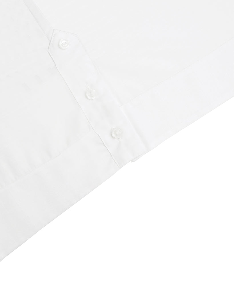 Manchester Uxmal Guayabera Blanca Botones Inferiores