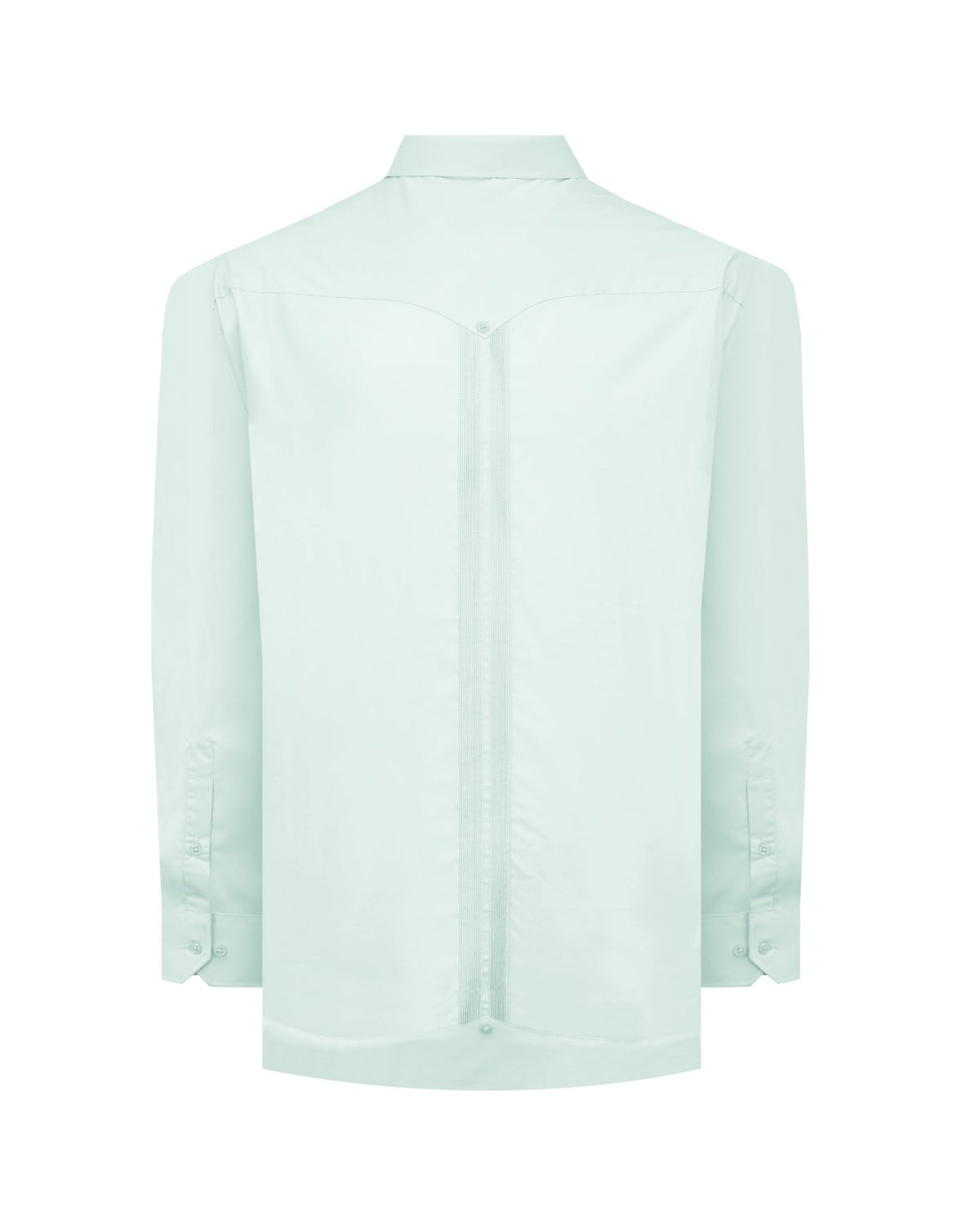 Manchester Guayabera Lisa Big and Tall Algodón y Poliéster color menta para hombre