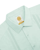 Manchester Guayabera Lisa Big and Tall Algodón y Poliéster color menta para hombre
