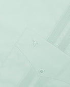 Manchester Guayabera Lisa Big and Tall Algodón y Poliéster color menta para hombre