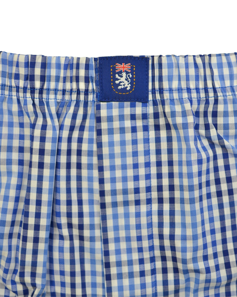 Manchester Boxer Cuadros Azul 100% Algodón - Manchester