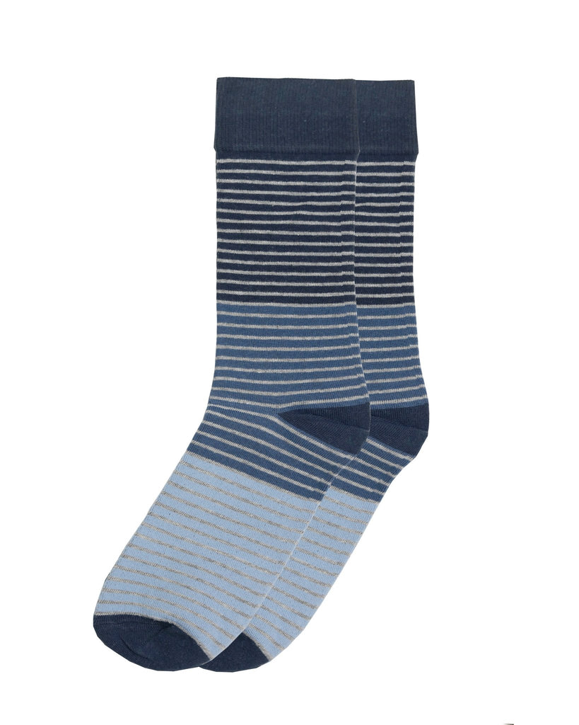 Manchester Calcetin Largo Azul Gris - Manchester