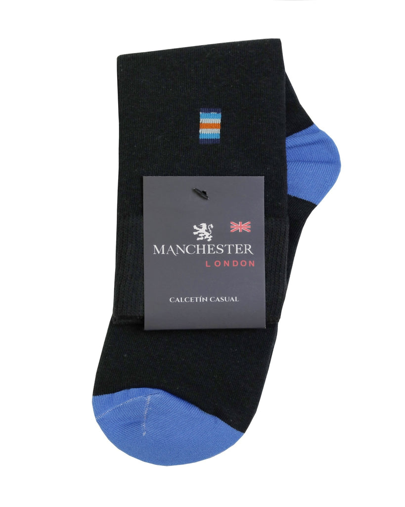 Manchester Calcetin Largos Negro Azul - Manchester