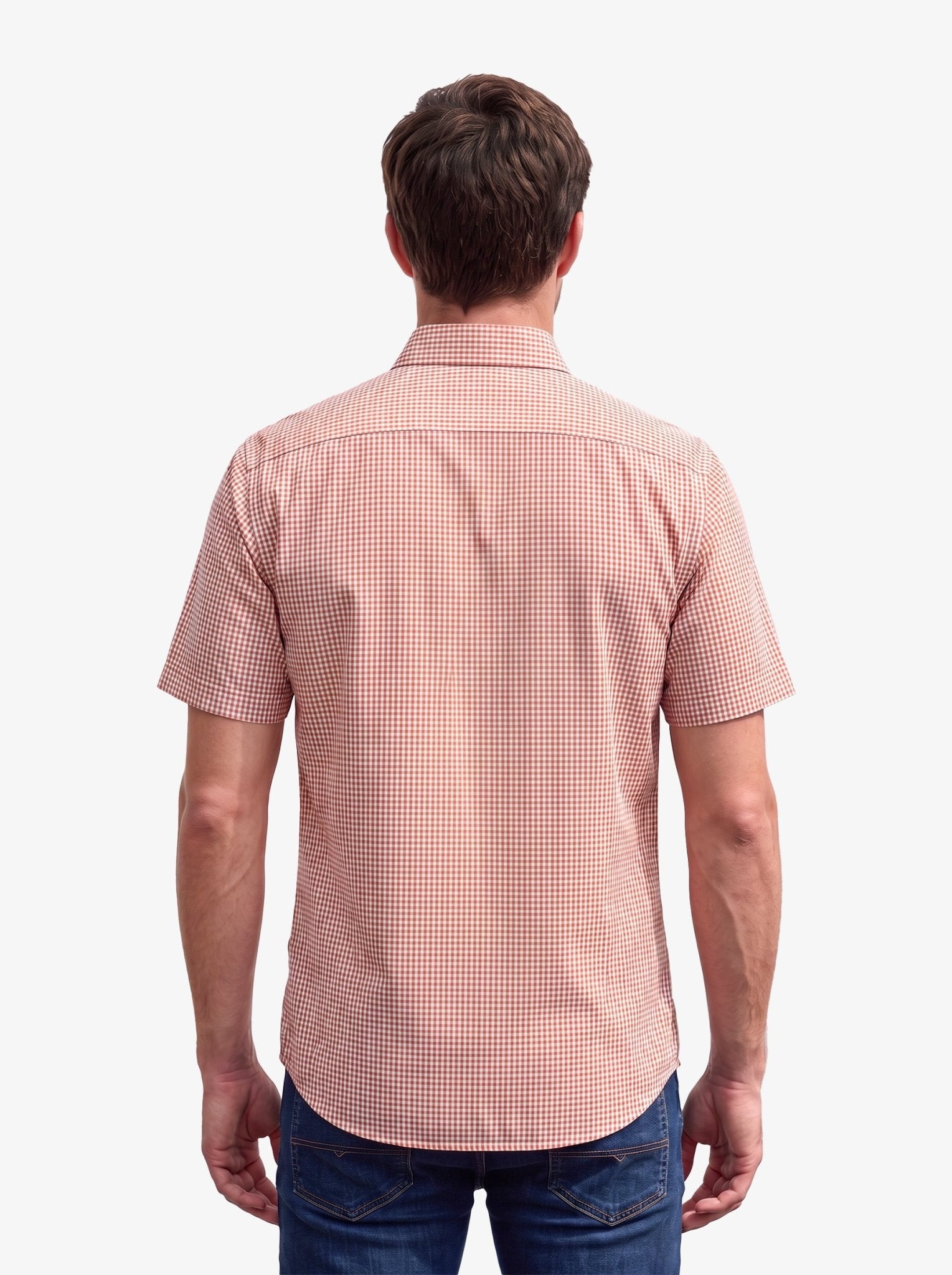 Manchester Camisa Button Down Cuadritos Vichy - Manga Corta - Manchester