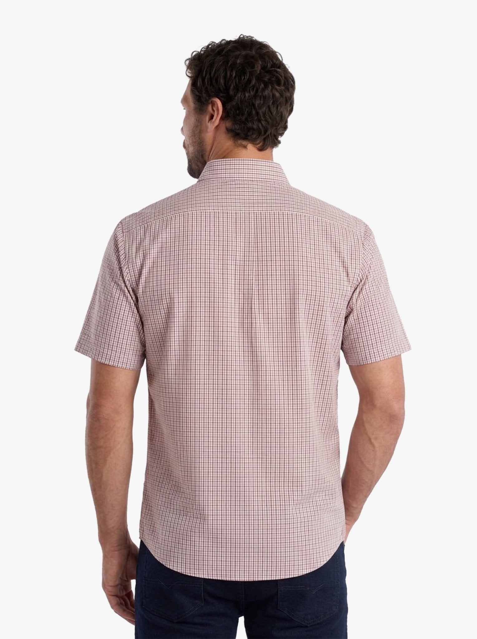 Manchester Camisa Button Down Cuadros - Manga Corta - Manchester