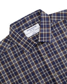 Manchester Camisa Casual a Cuadros Marrón y Azul - Corte Regular - Manchester