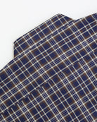 Manchester Camisa Casual a Cuadros Marrón y Azul - Corte Regular - Manchester