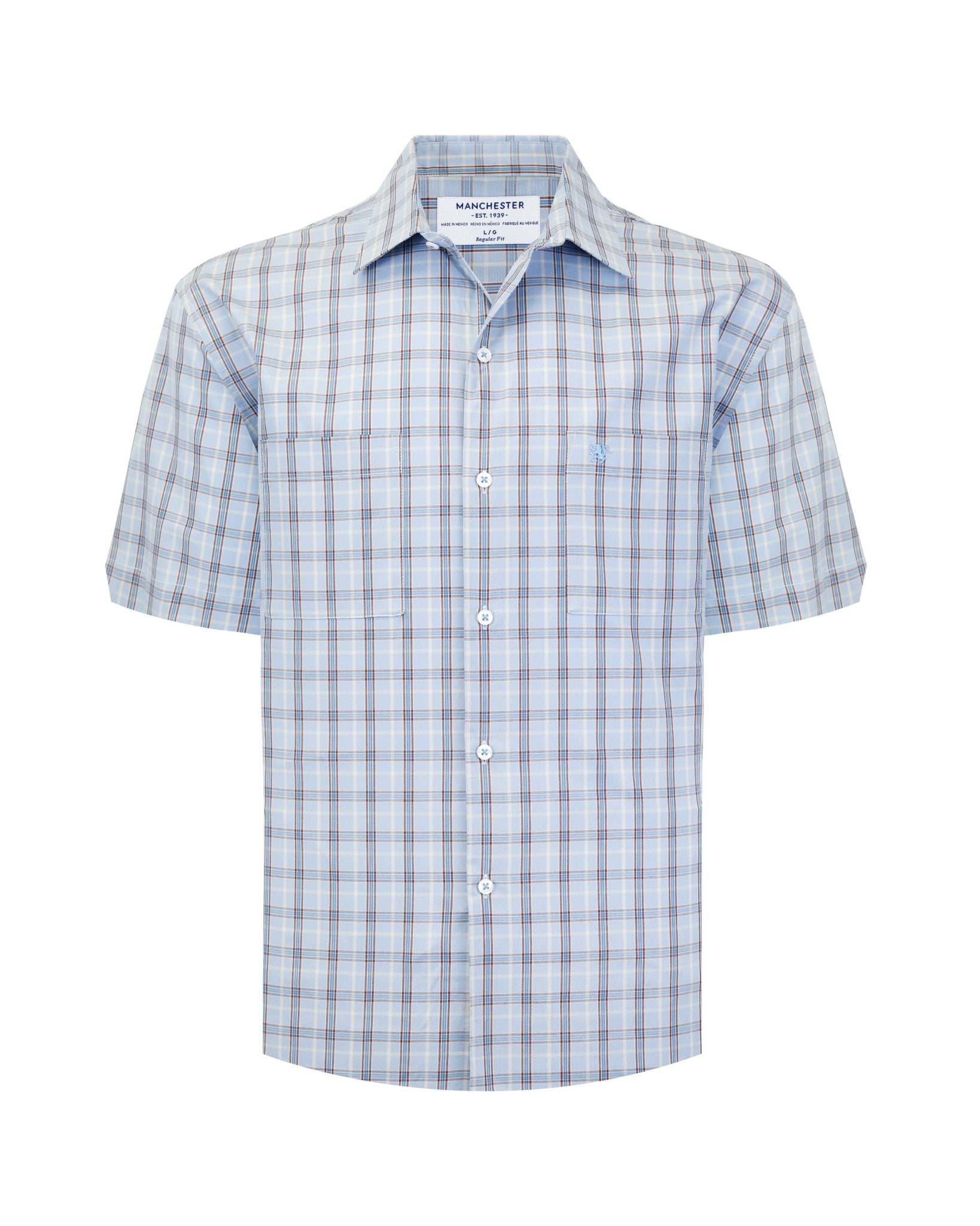Manchester Camisa Casual Algodón - Poliéster Manga Corta - Manchester