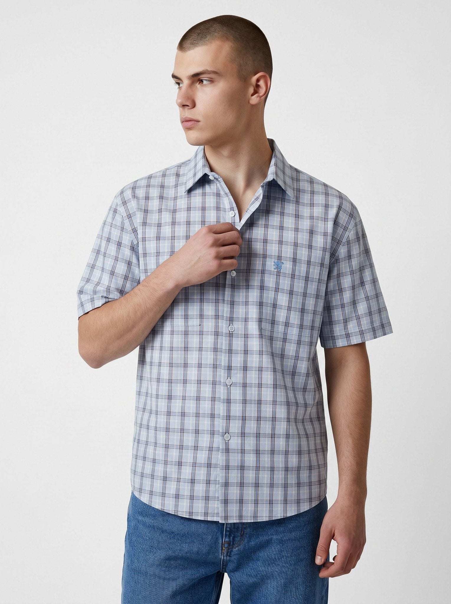 Manchester Camisa Casual Algodón-Poliéster Manga Corta - Manchester