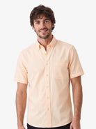 Manchester Camisa Casual Algodón y Poliéster color trigo para hombre